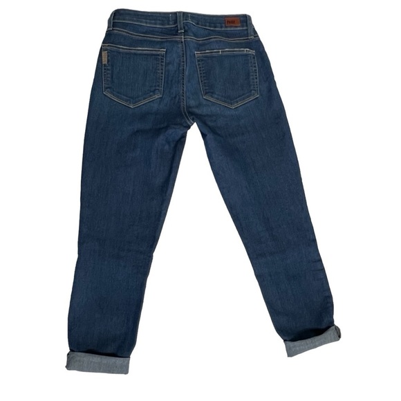 PAIGE Verdugo Crop Zach Distressed Ankle Jeans Women's Size 27 - Picture 4 of 16